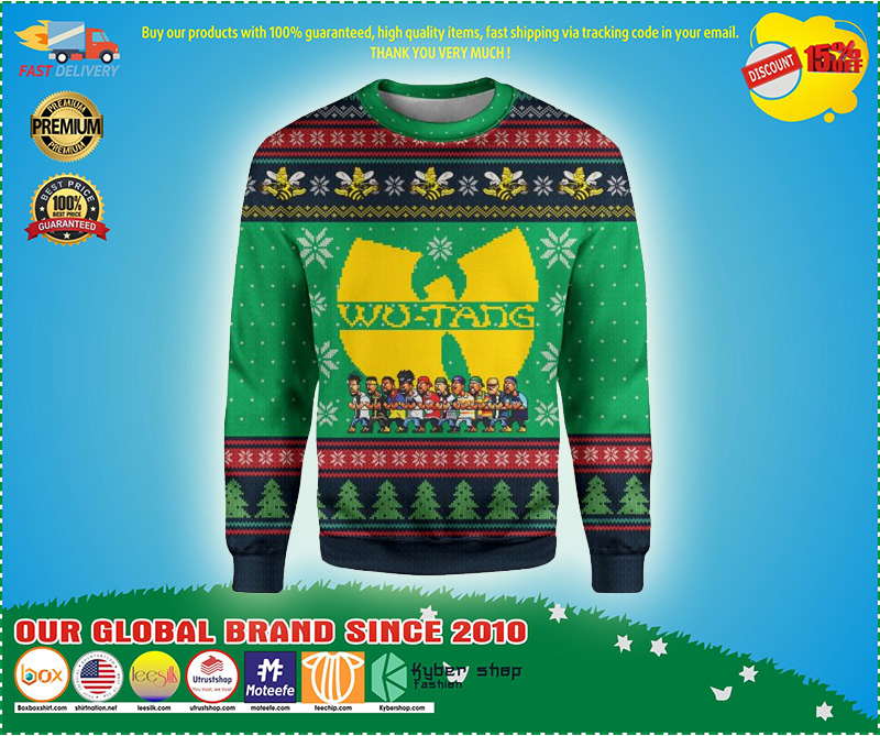 Wu tang clan christmas 3d hoodie and sweatshirt