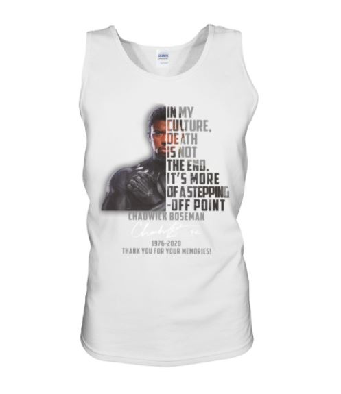 Chadwick death not the end tank top
