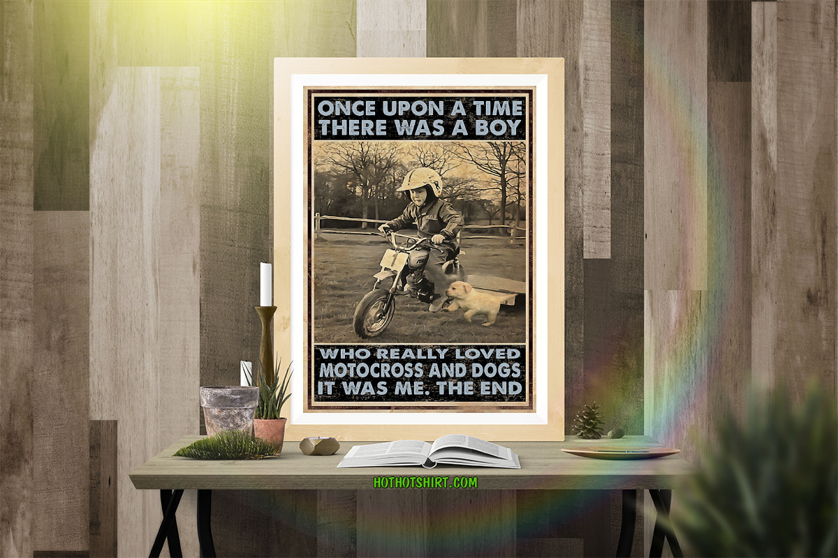 There was a boy who really loved motocross and dogs poster 2