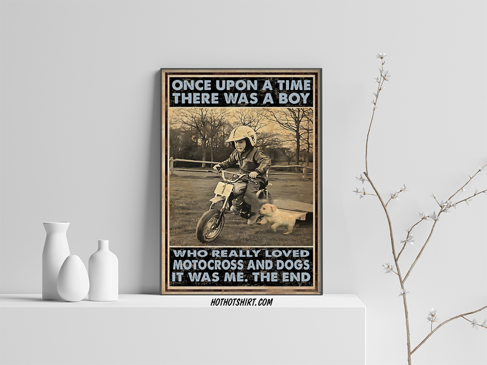 There was a boy who really loved motocross and dogs poster 3