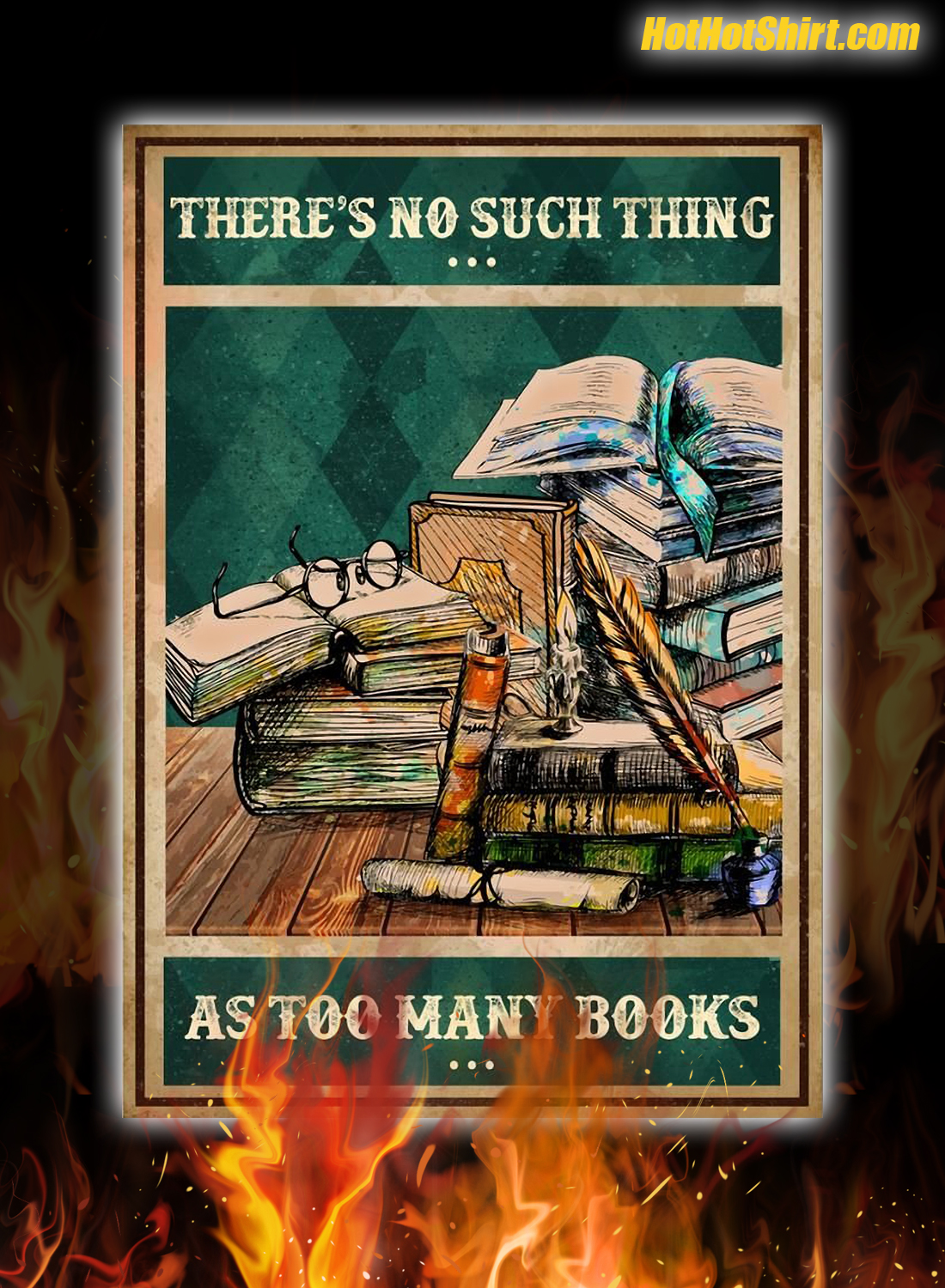 There's no such thing as too many books poster