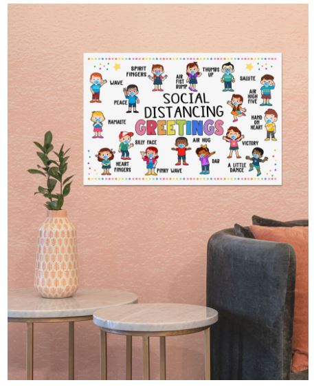 Distancing greetings poster 2