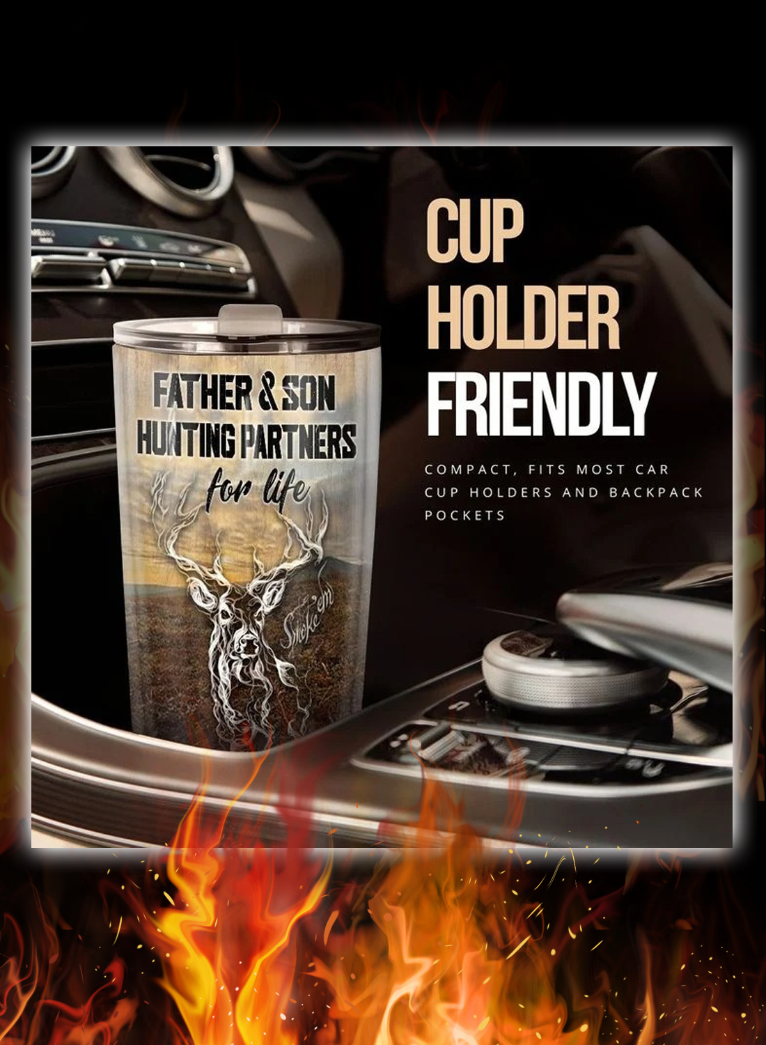 To my dad father and son hunting partners for life tumbler 2