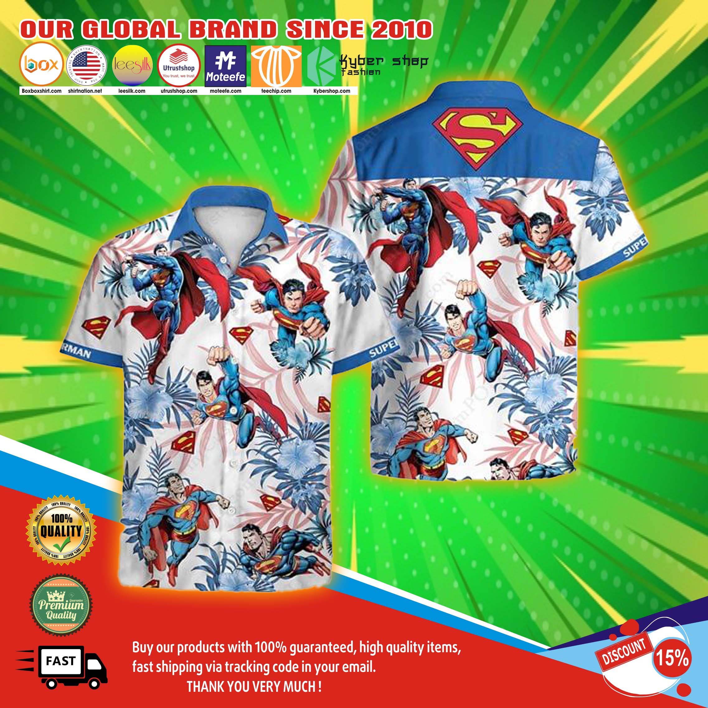 Super man Hawaiian shirt