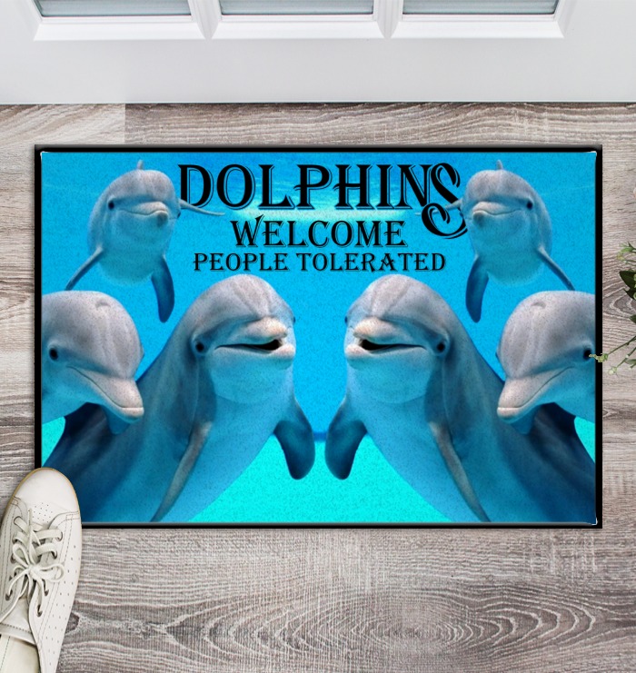 Dolphins welcome people tolerated Doormat – LIMITED EDITION