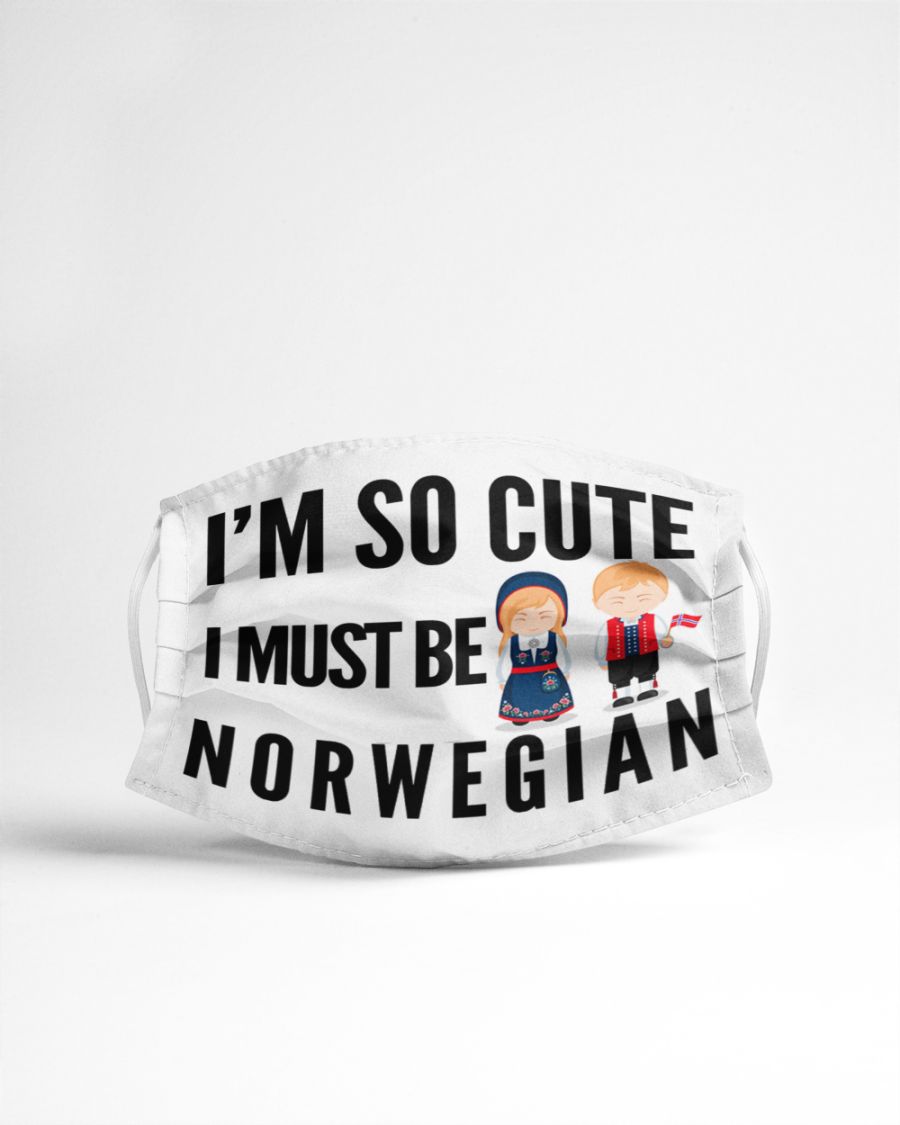 I'm so cute i must be norwegian face mask 3