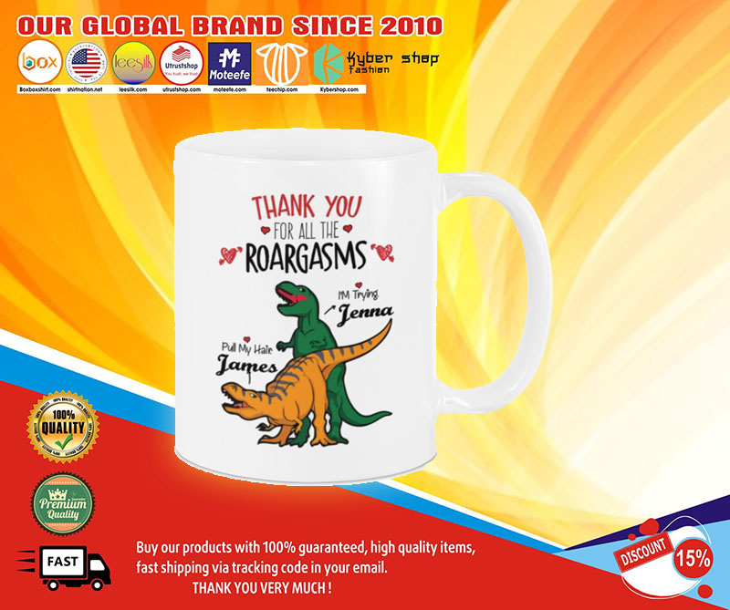 Valentine Dinosaur Thank you for all the roargasms mug4