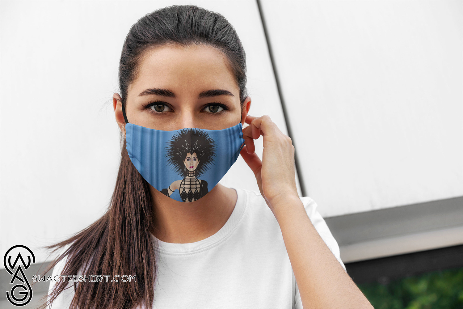 Cherilyn sarkisian cher all over printed face mask – maria
