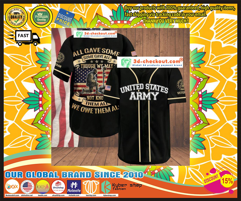 Veteran all gave some some gave all American flag baseball shirt1