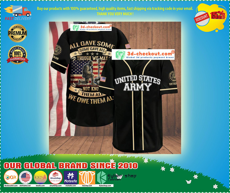 Veteran all gave some some gave all American flag baseball shirt2