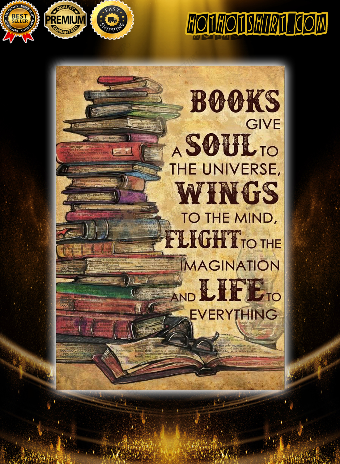 Vintage Books give a soul to the universe wings to the mind poster 3