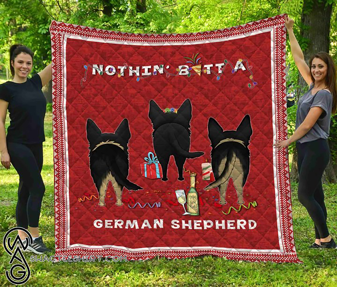 Nothin’ butt a german shepherd christmas quilt – Maria
