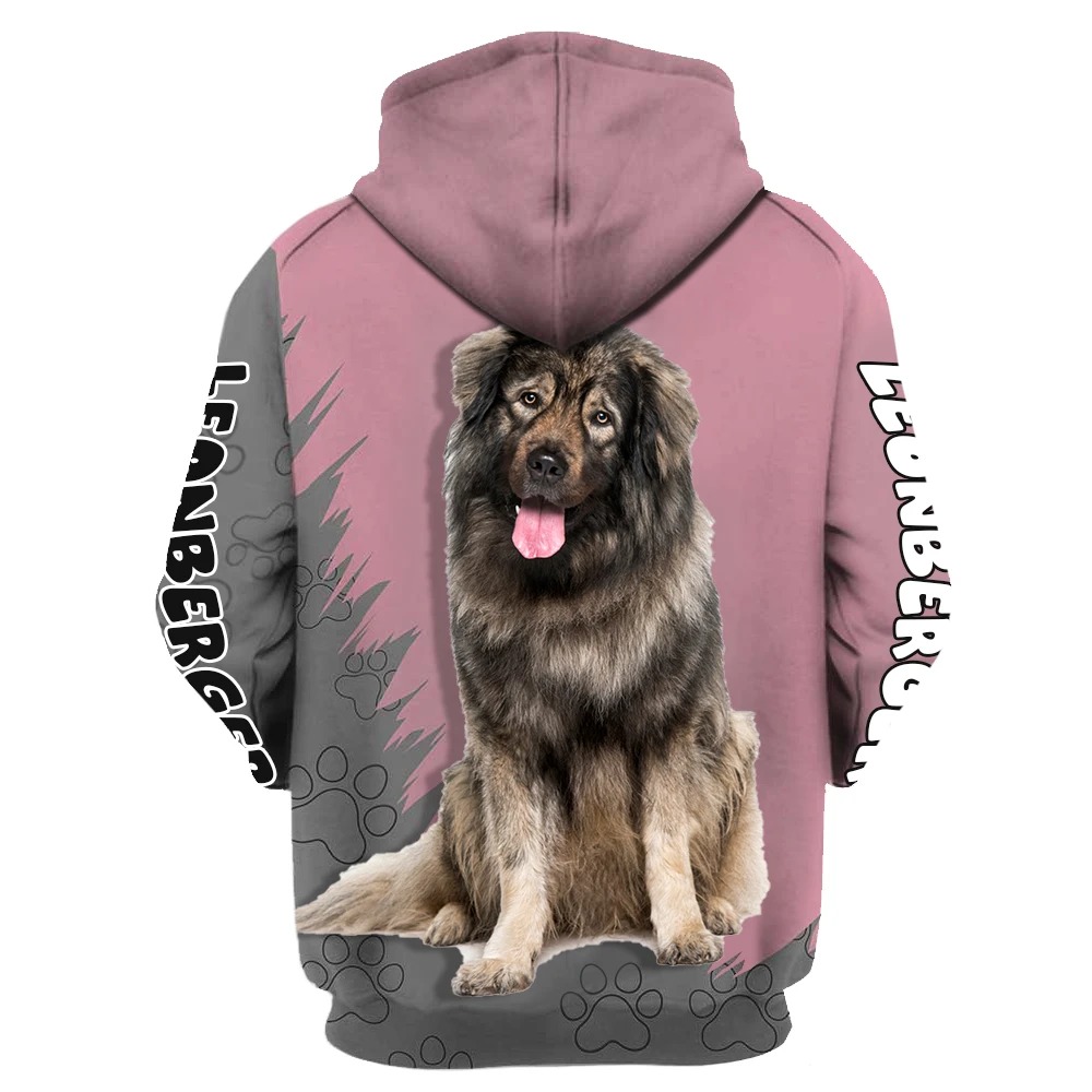 Here's to the women that can't imagine life without Leonberger 3D Hoodie 1