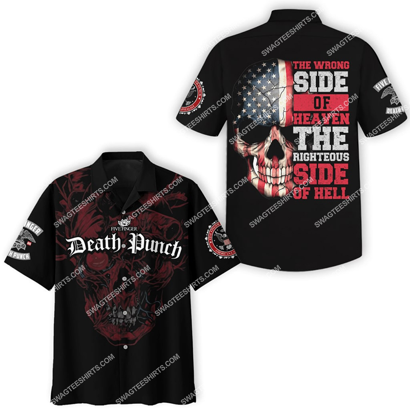 the wrong side of heaven and the righteous side of hell five finger death punch hawaiian shirt 2(1)