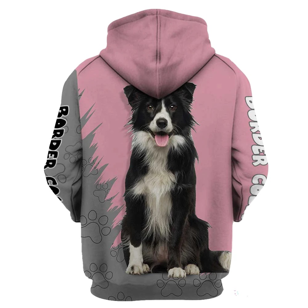 Here's to the women that can't imagine life without Border Collie 3D Hoodie 1