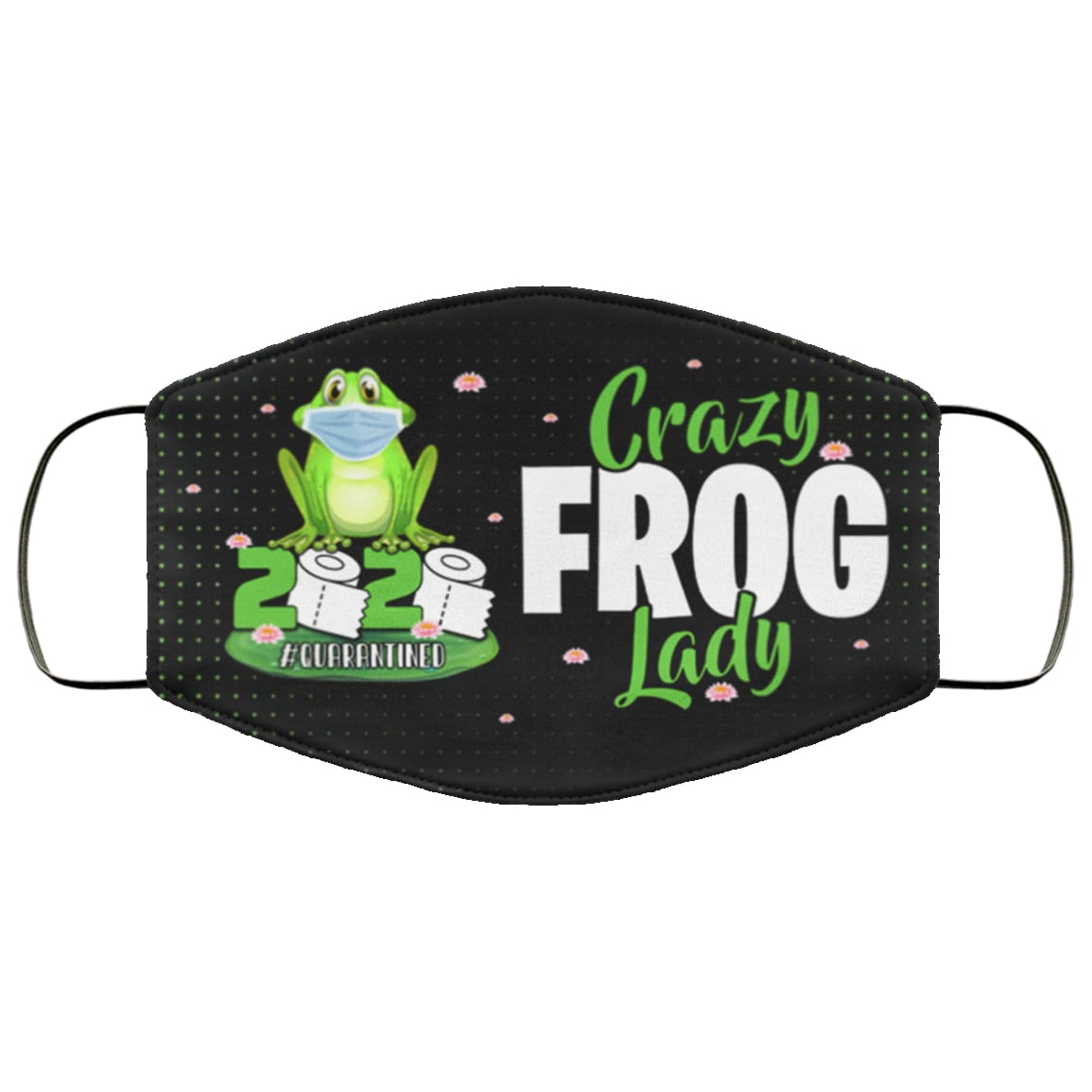Crazy frog lady 2020 quarantined anti pollution face mask