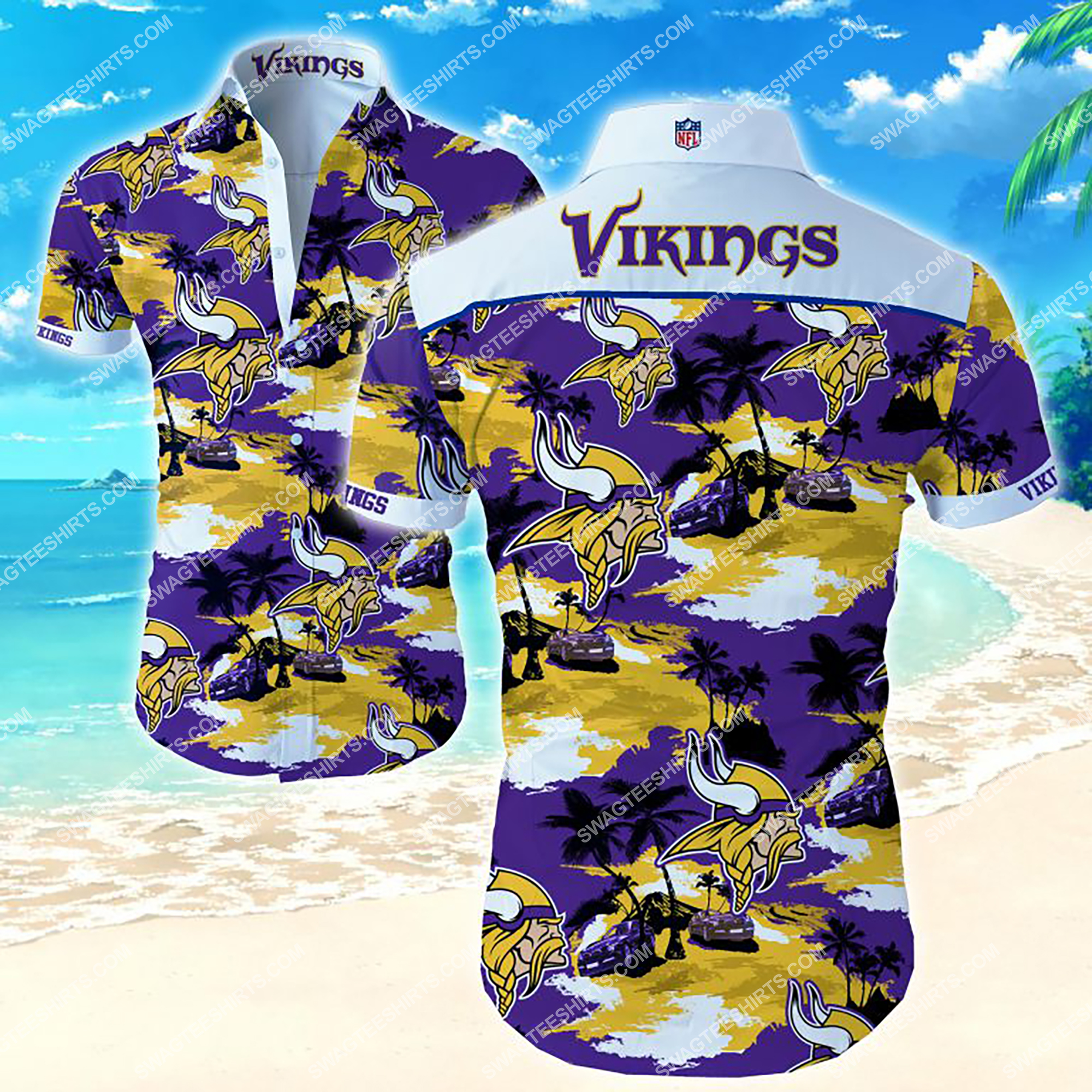 [highest selling] the minnesota vikings all over print hawaiian shirt – maria