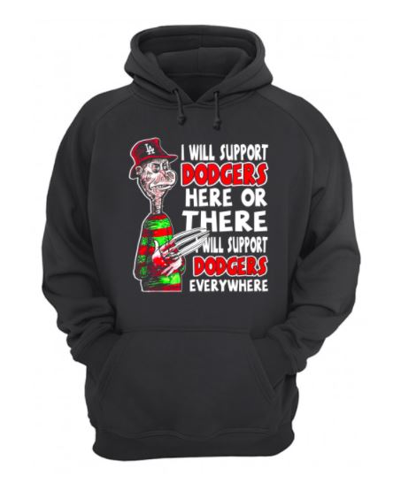 Krueger support dodgers hoodie