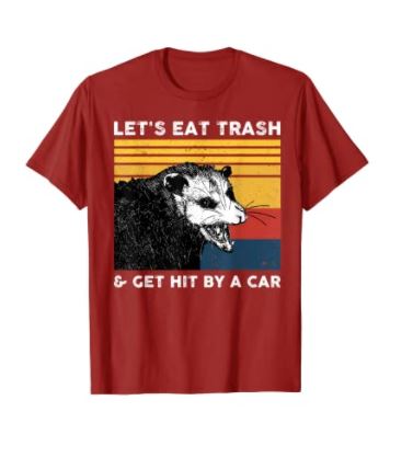 Raccoon hit by car t shirt 4