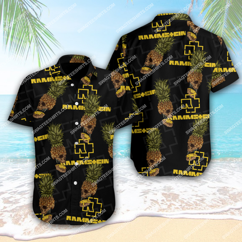 [highest selling] the rammstein band full printing hawaiian shirt – maria