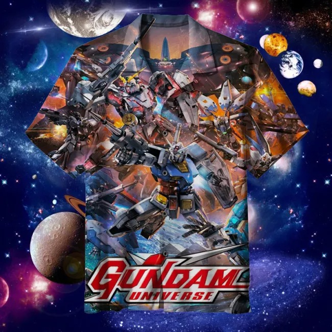 Gundam Hawaiian Shirt