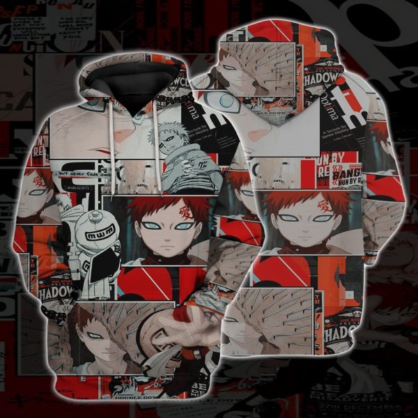 Gaara Naruto 3D All Over Printed Hoodie – Hothot 250521