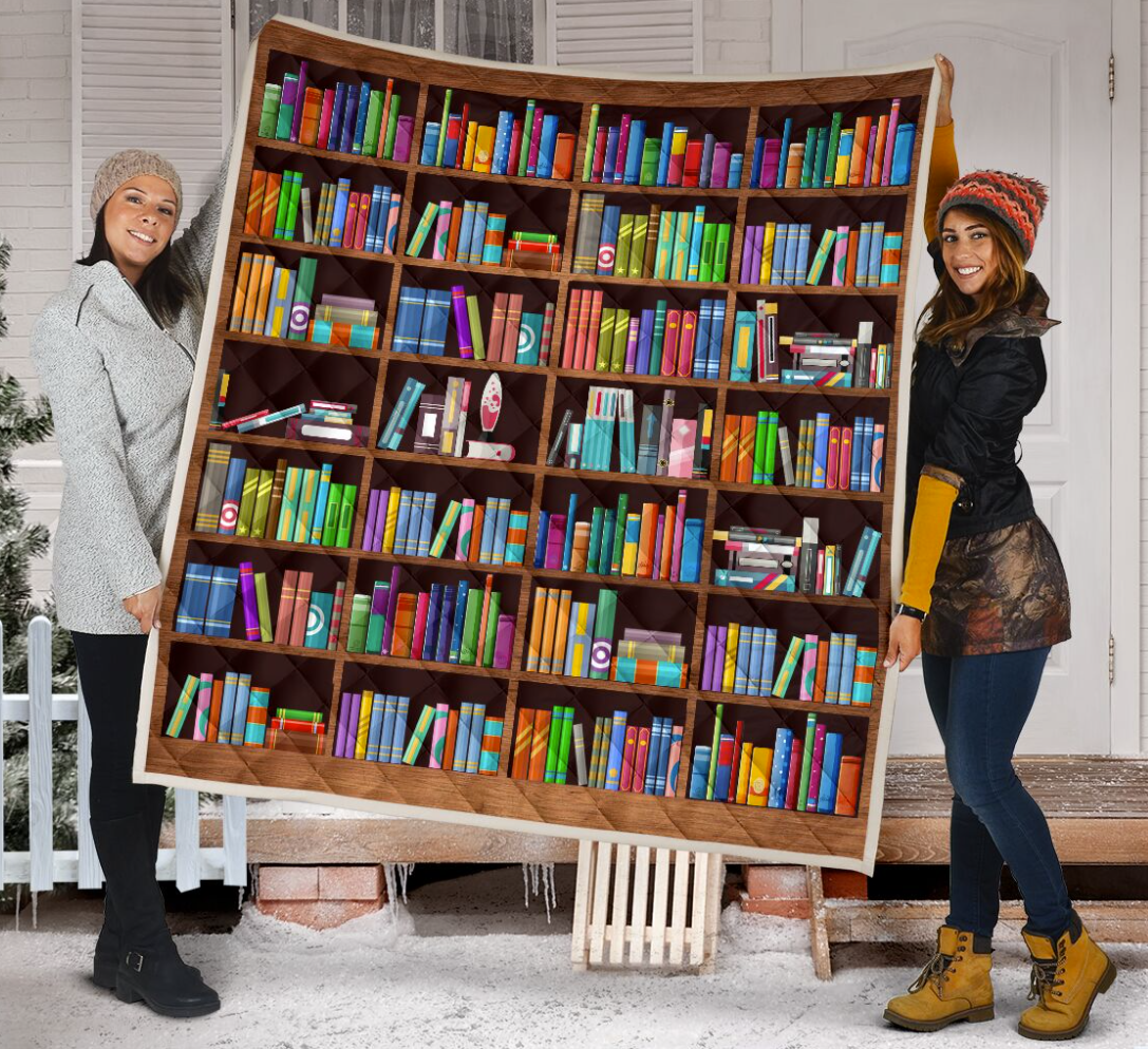 Bookshelf 3D quilt