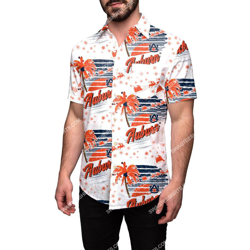 [highest selling] tropical auburn tigers full print hawaiian shirt - maria