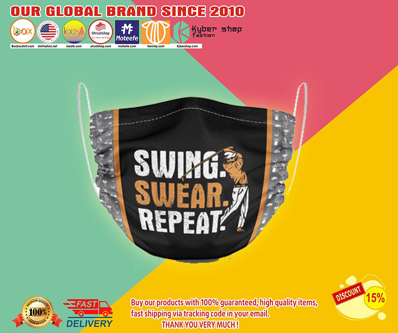 Swing swear repeat face mask1