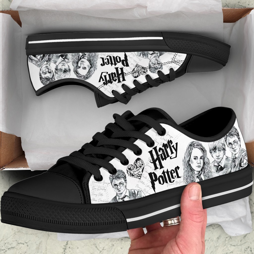 Harry potter gift for true fan low top shoes