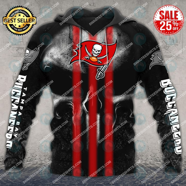 [highest selling] skull tampa bay buccaneers football team all over printed shirt – maria