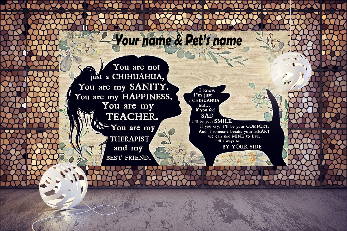 You are not just a Chihuahua personalized horizontal poster 2