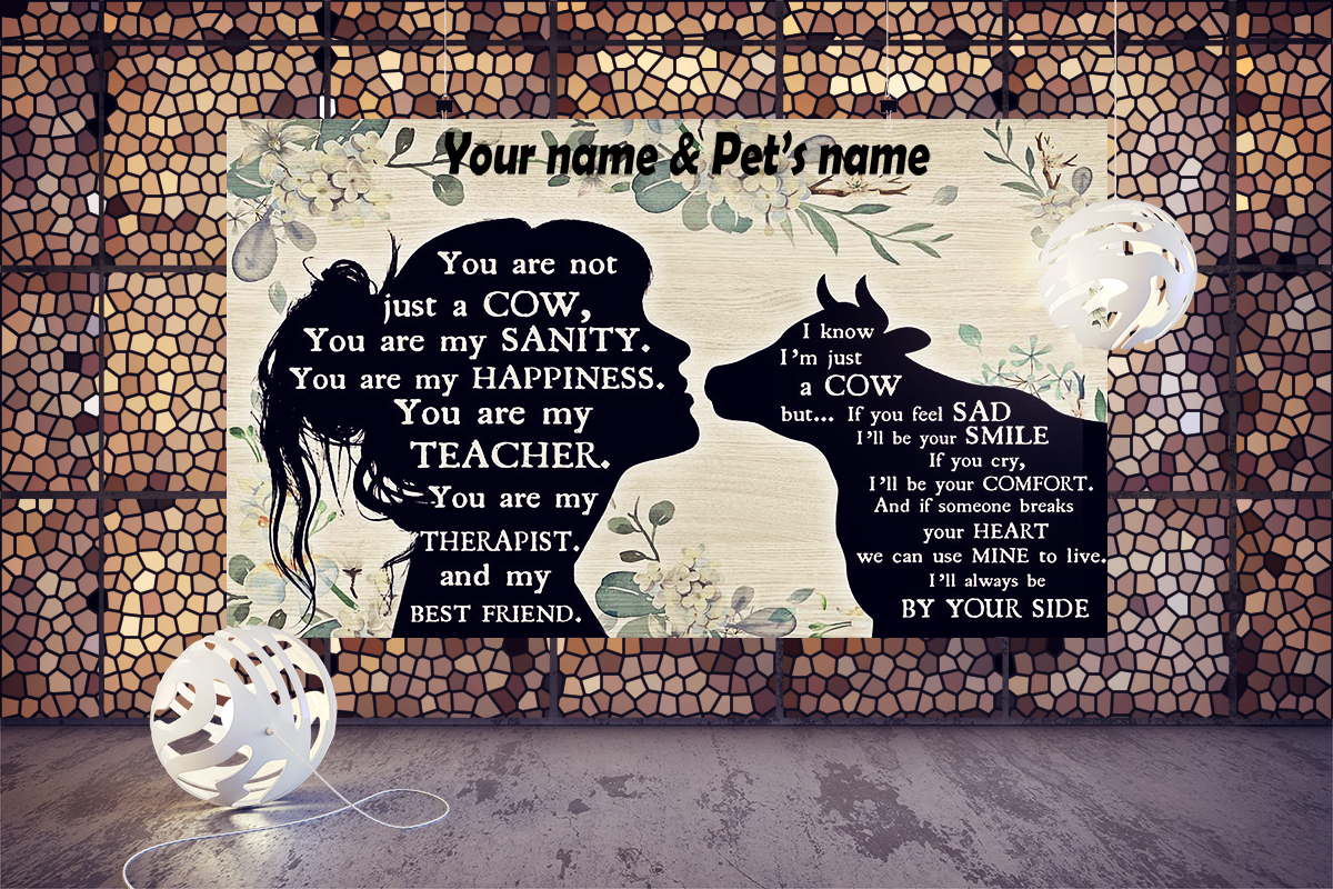 You are not just a Cow personalized horizontal poster 2