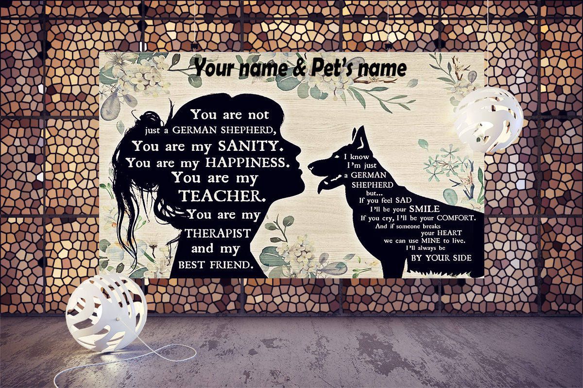 You are not just a German Shepherd personalized horizontal poster 2