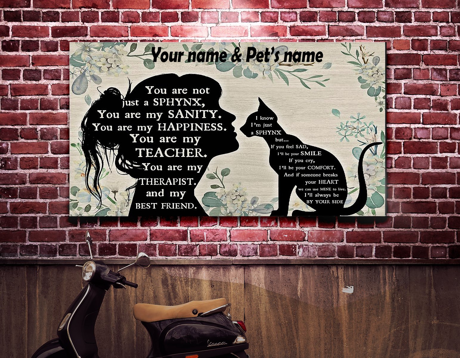 You are not just a Sphynx personalized horizontal poster 2