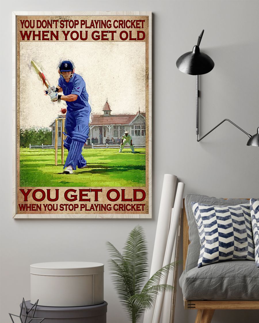 You don't stop playing cricket when you get old poster 11