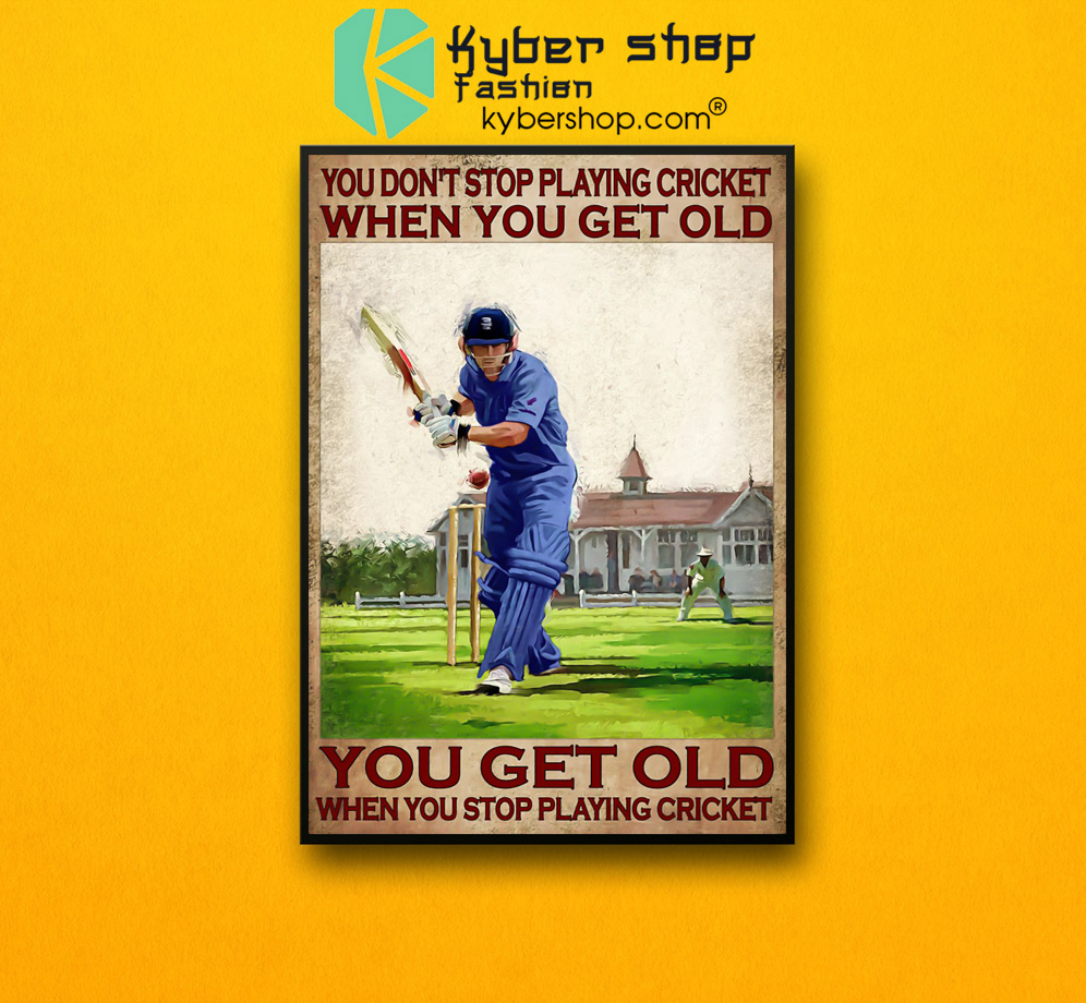 You don't stop playing cricket when you get old poster 6
