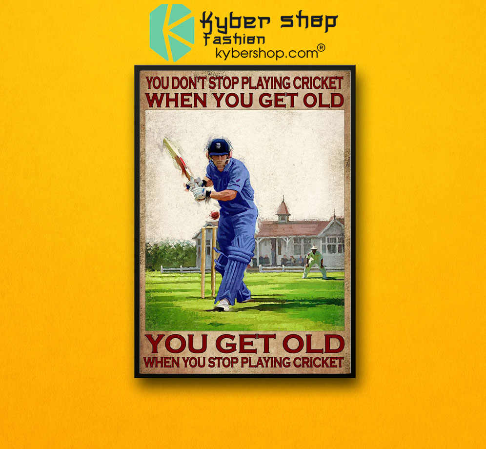 You don't stop playing cricket when you get old poster7