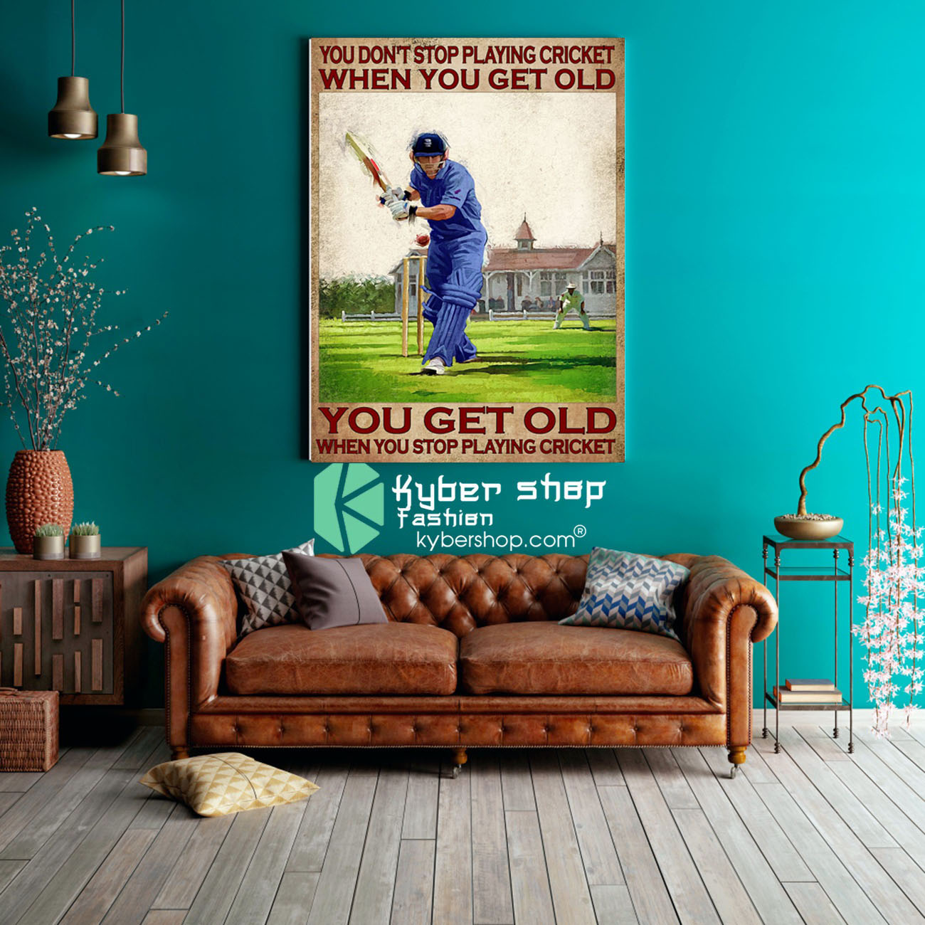 You don't stop playing cricket when you get old poster8