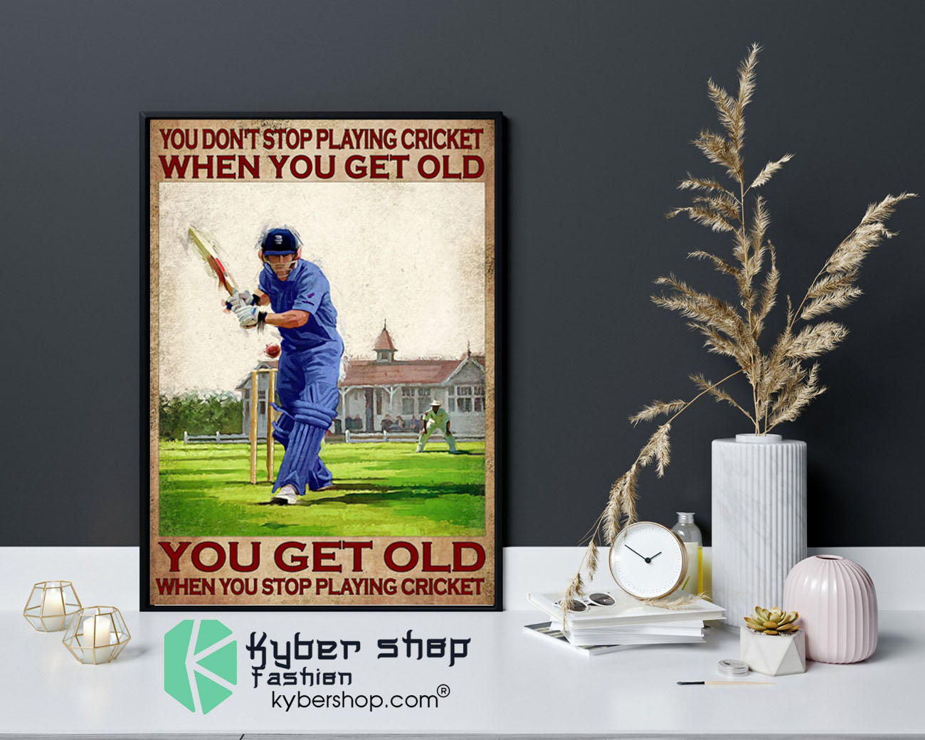 You don't stop playing cricket when you get old poster9