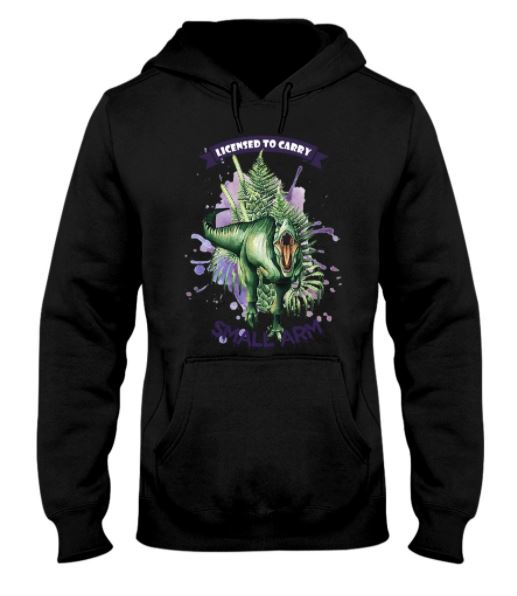 Dinosaur small arms hoodie