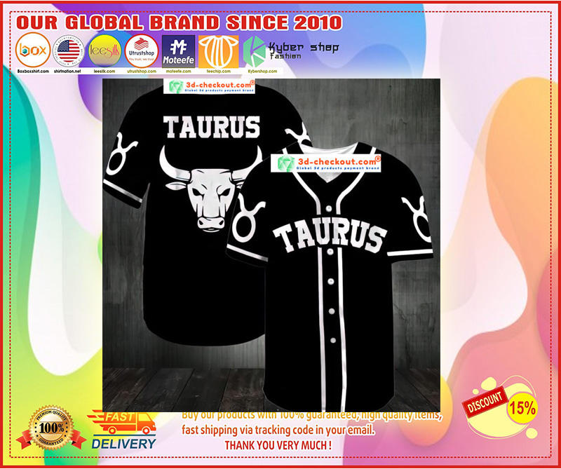 Zodiac Taurus Baseball Jersey4