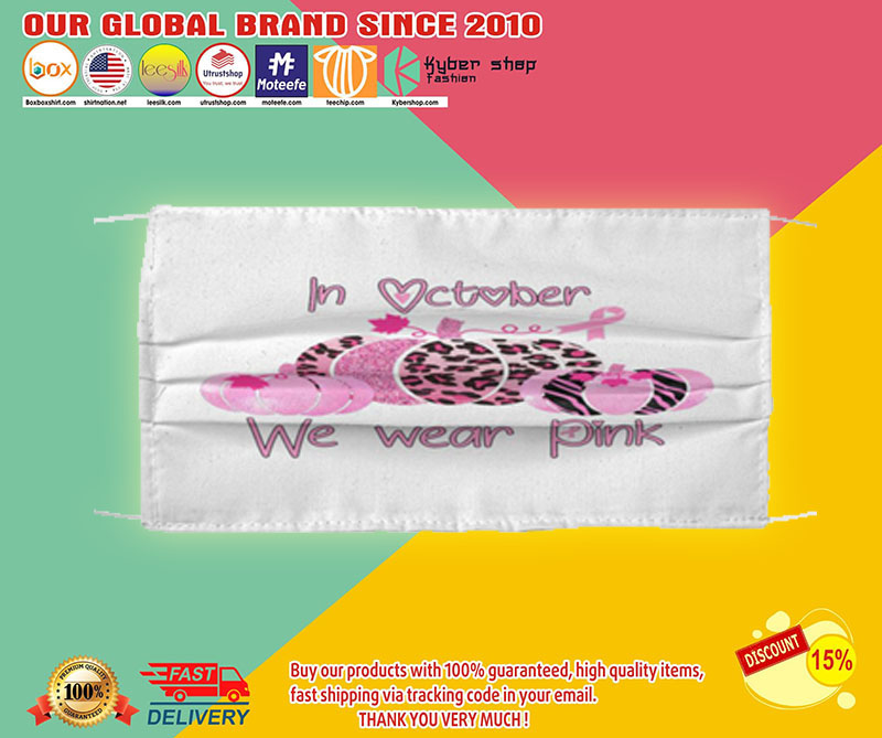 in october we wear pink face mask1
