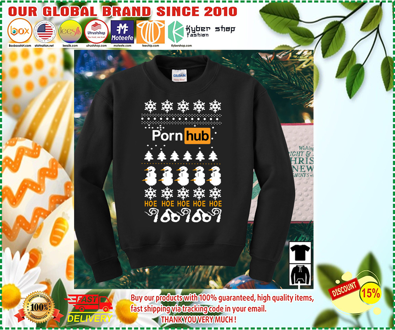 Pornhub Hoe Hoe Hoe 3D Christmas Sweater 2