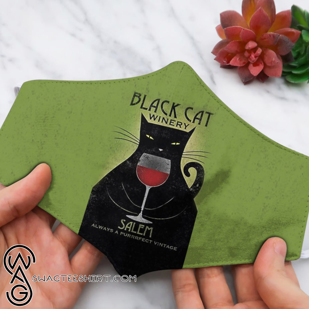 halloween black cat winery salem always a purrrfect vintage witch face mask – maria