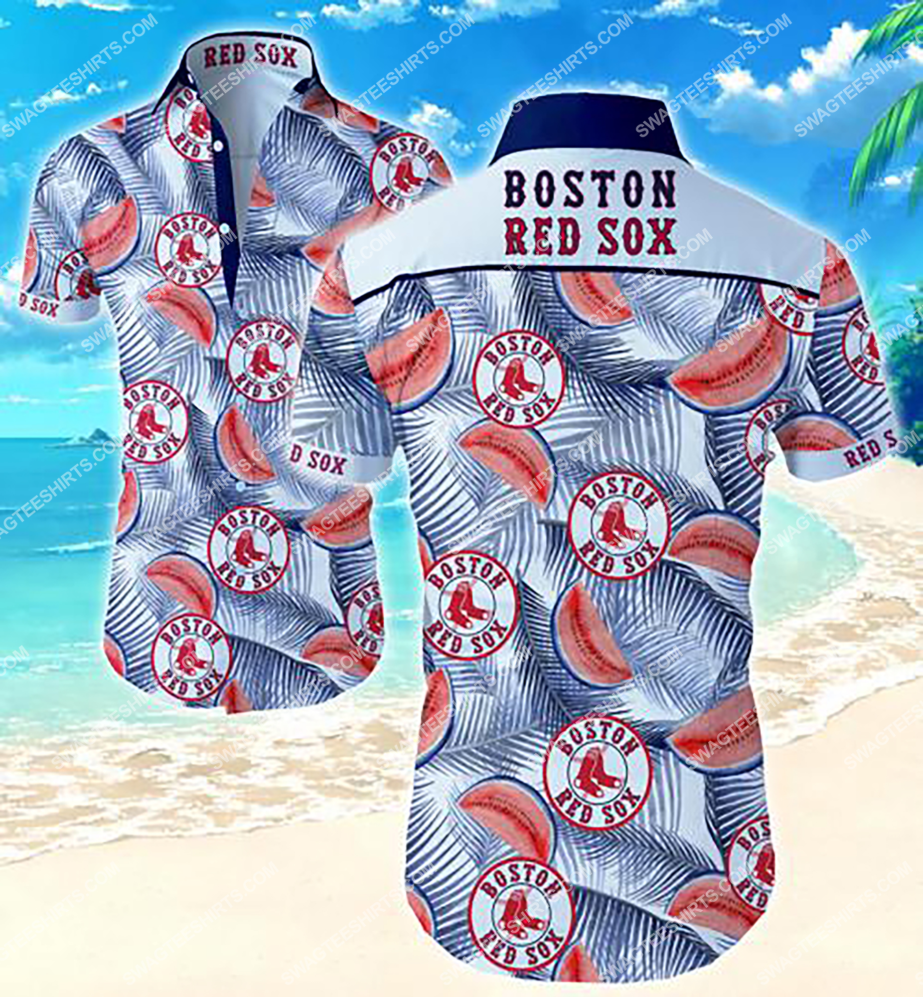 [highest selling] major league baseball boston red sox flower hawaiian shirt – maria