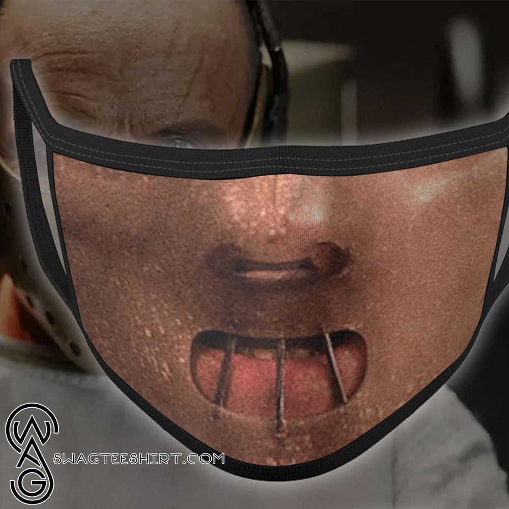 halloween hannibal lecter all over printed face mask – maria
