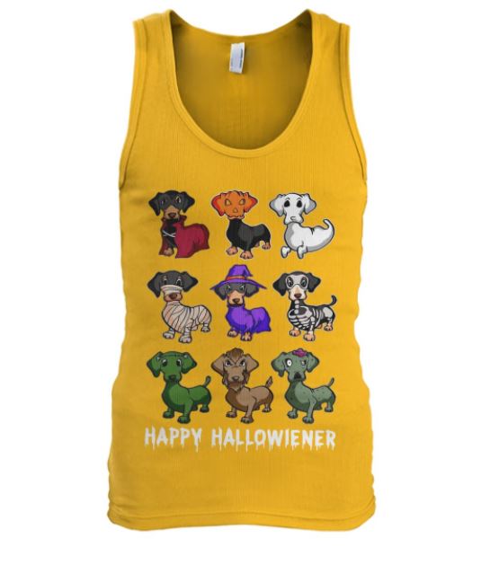 Happy Halloween Dachshunds tank top