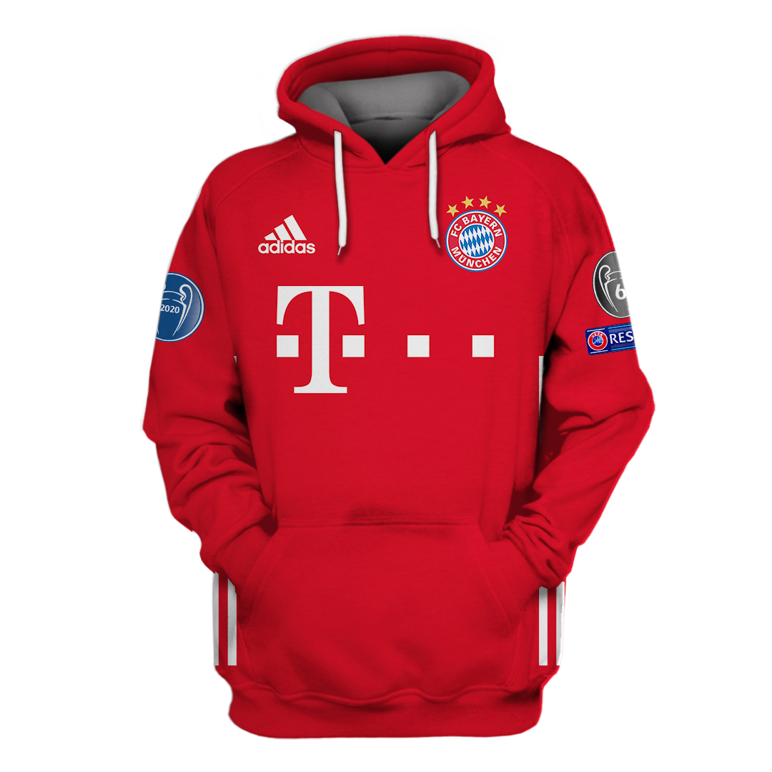 FC Bayern München champions 2020 3d hoodie, shirt 1