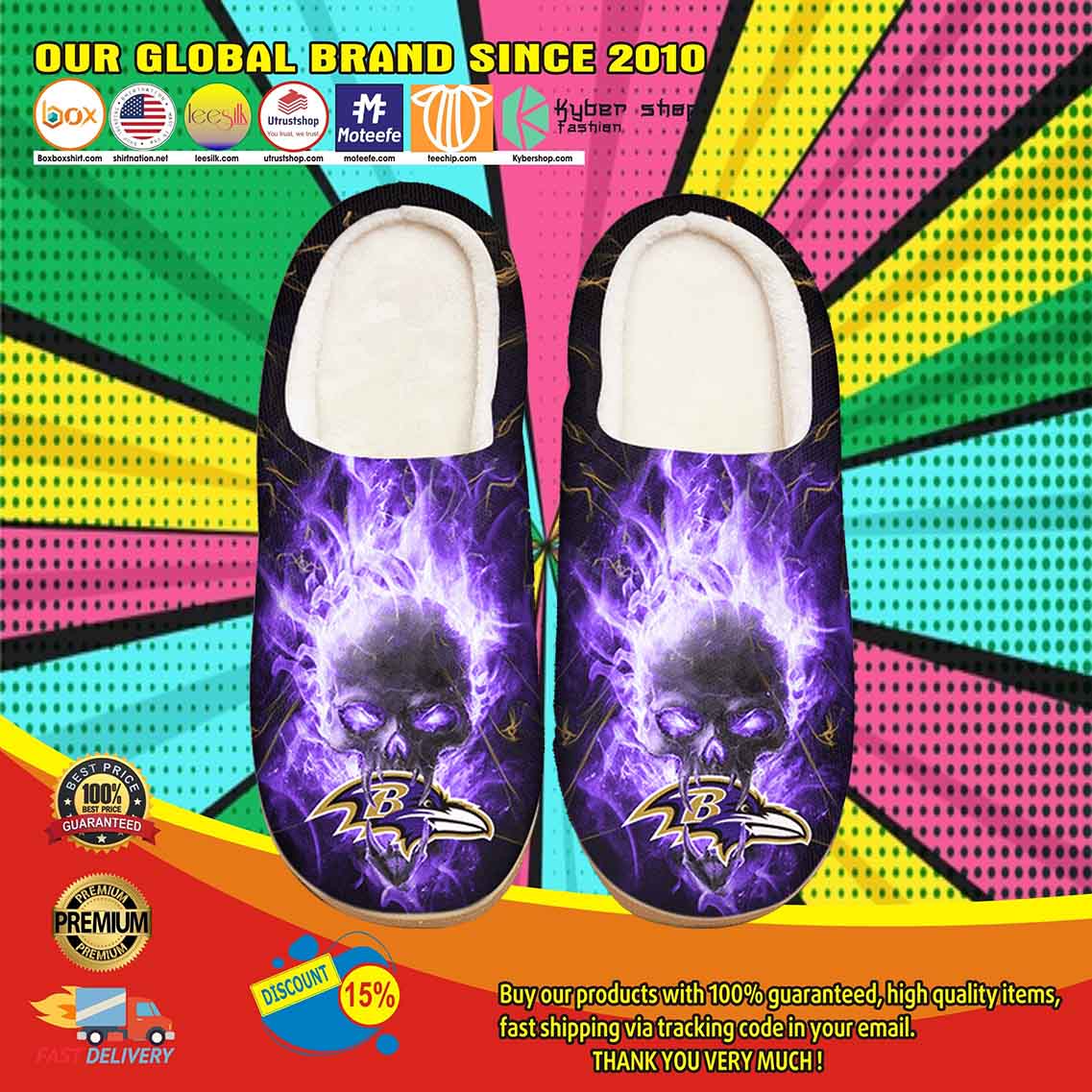 Baltimore Ravens Custom Shoes Slippers 2